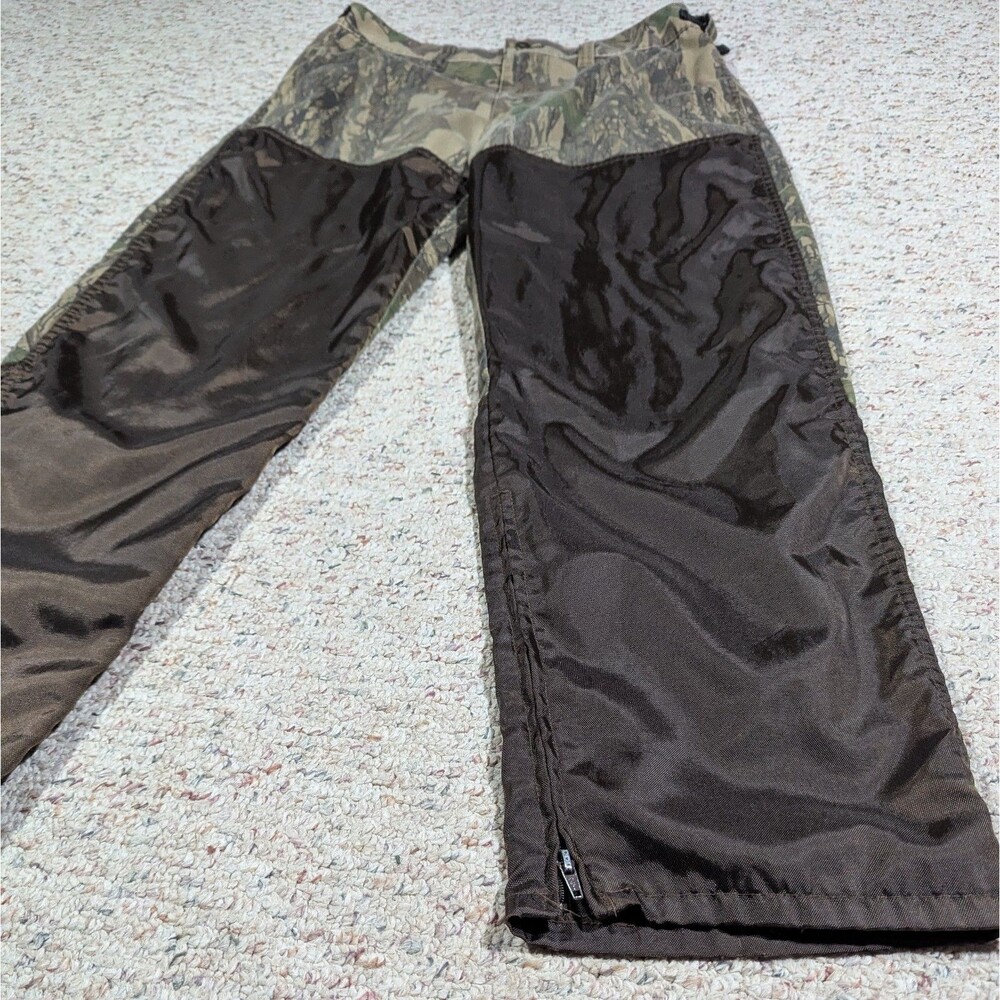 Winchester Hunting Pants Trebark Camo Mens LARGE Upland Briar Brush Guard Zips - Picture 2 of 8